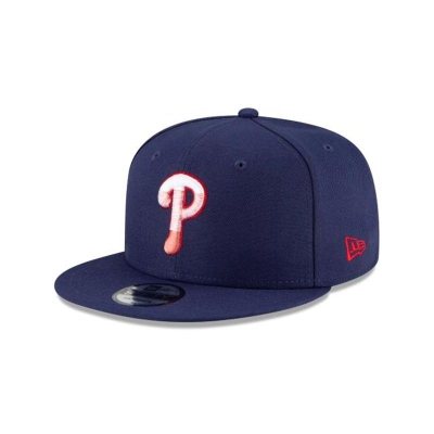 Philadelphia Phillies Gorra | New Era MLB Americana Fade 9fifty Snapback Cap Mexico - Azules